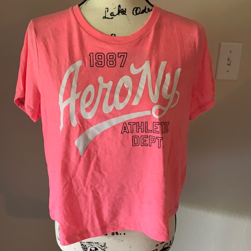 Aeropostale Pink “1987 Aerony” Kids Top